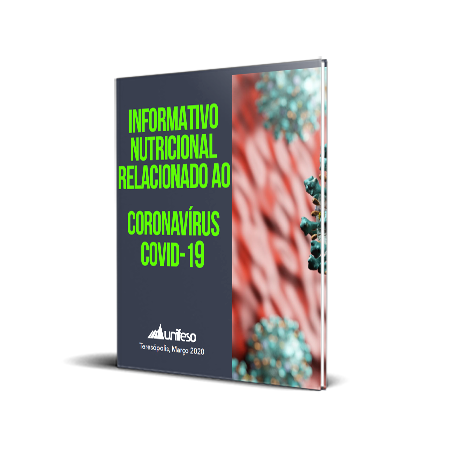 Capa de Informativo Nutricional Relacionado ao Coronavírus Covid-19