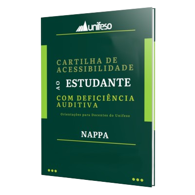 Capa de Cartilha de Acessibilidade ao Estudante com Deficiência Auditiva